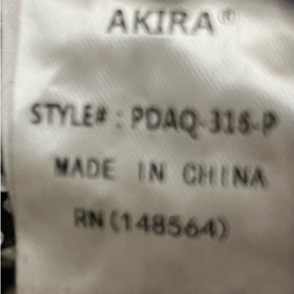 Akira absolutely beautiful rhinestone jumper set. - Picture 9 of 9